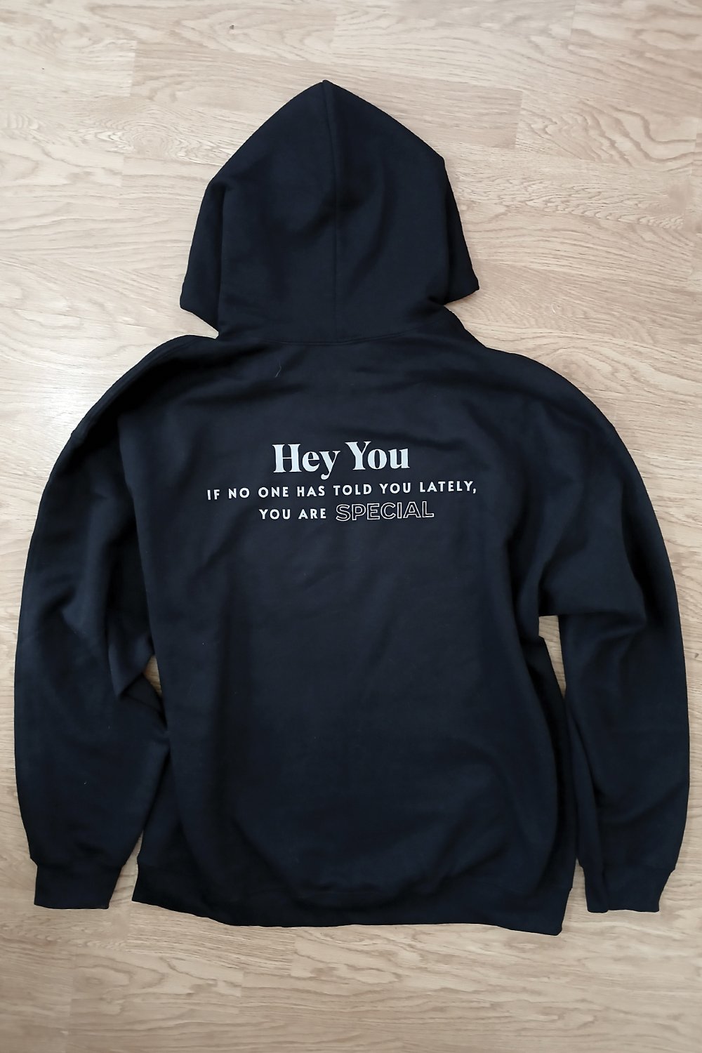 Spread positivity and remind others of their worth with this heartfelt oversized fit hoodie designed to uplift and encourage.