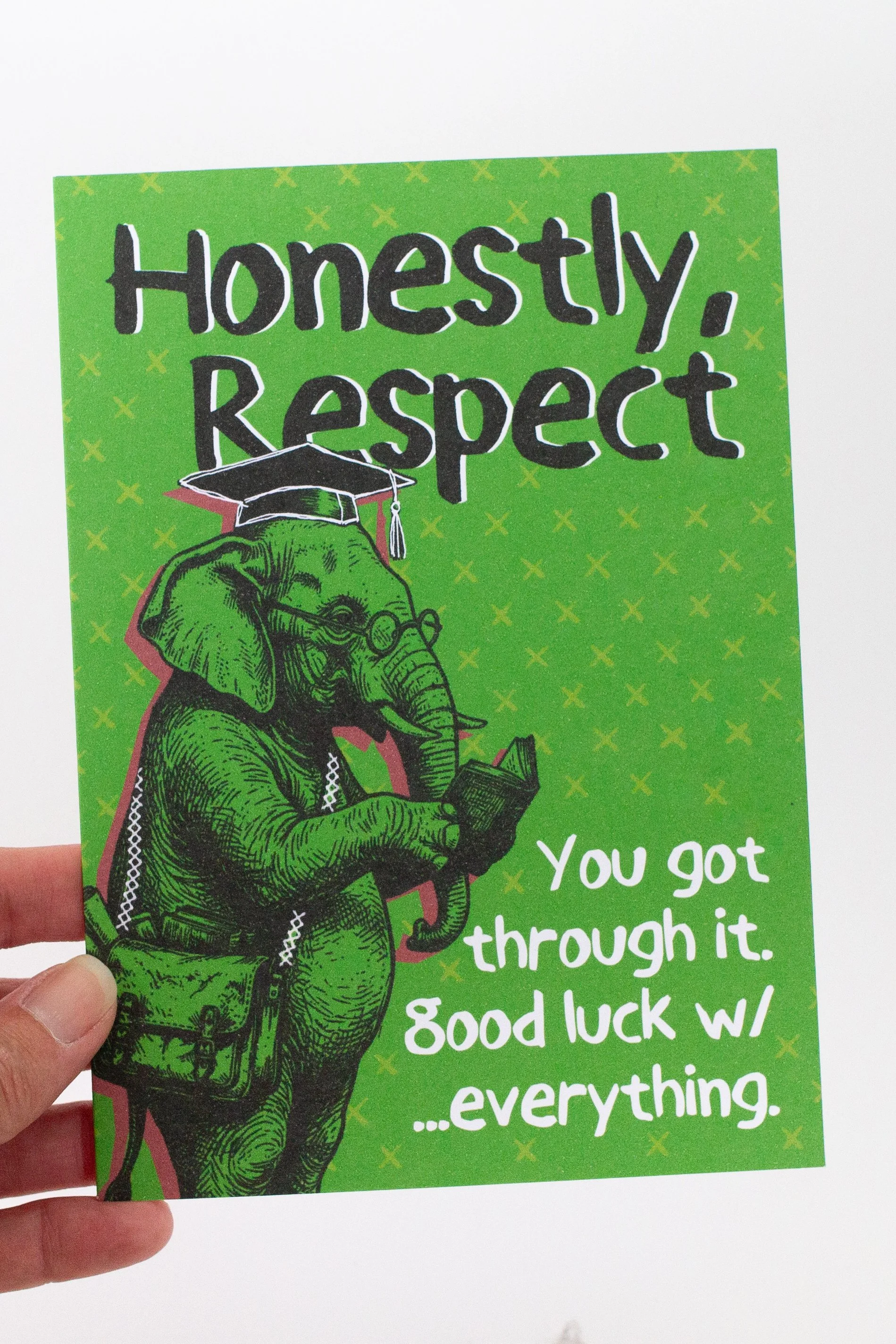 Funny and sarcastic graduation card for son, daughter, friend, or family member. They graduated, somehow. Congratulations graduate.