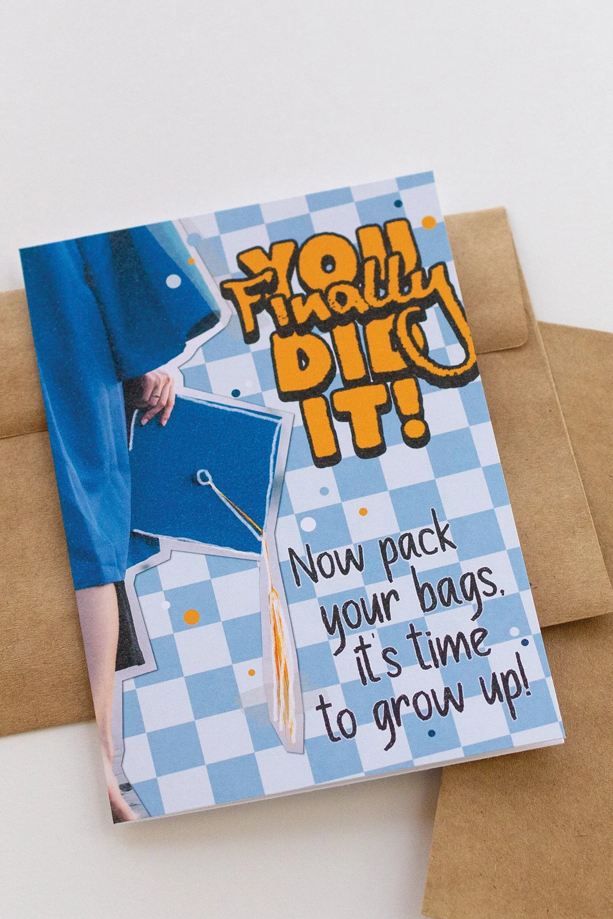 Funny 'Graduation' Congratulations Card - Blank Inside