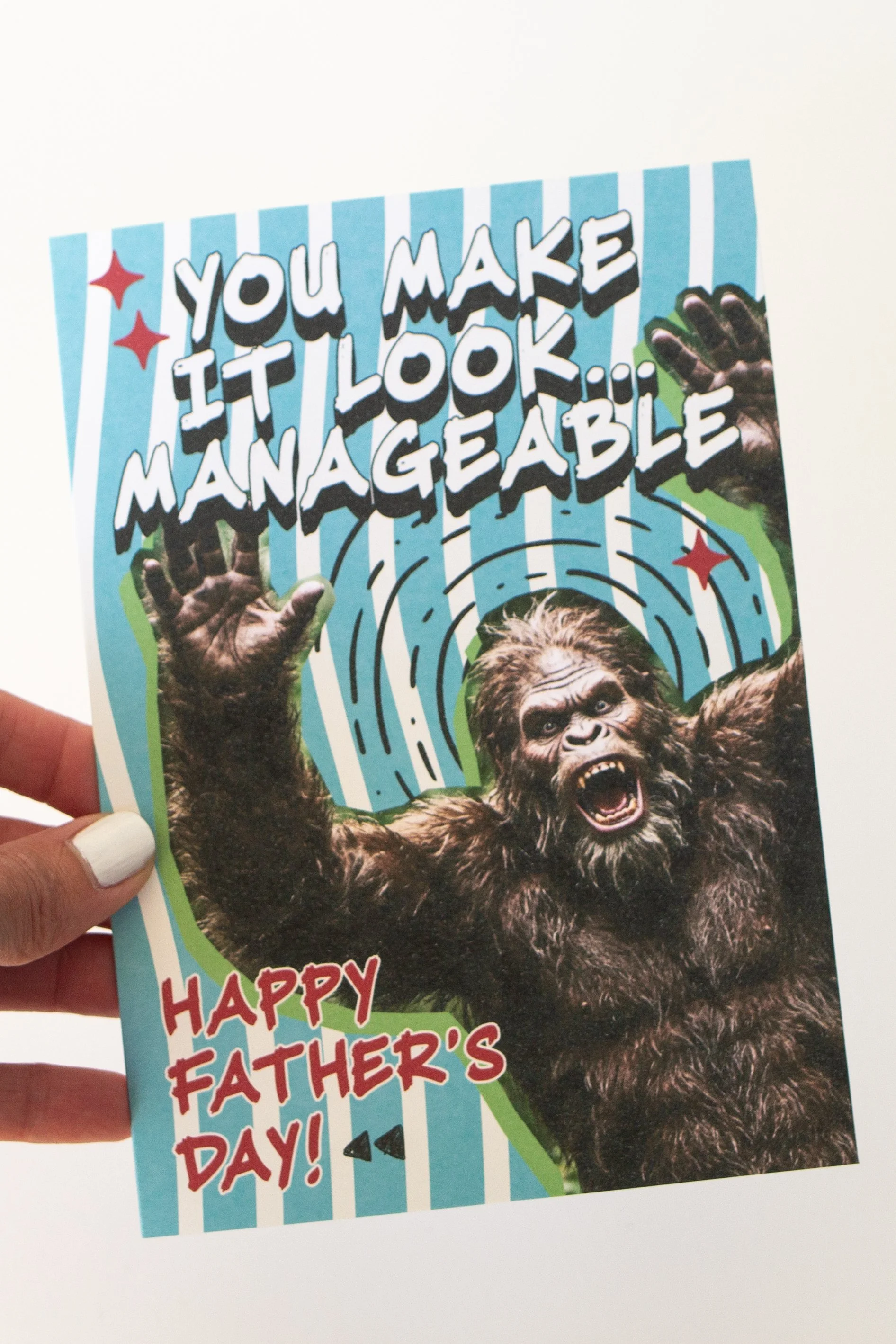 Funny Sasquach Bigfoot Father's Day Card