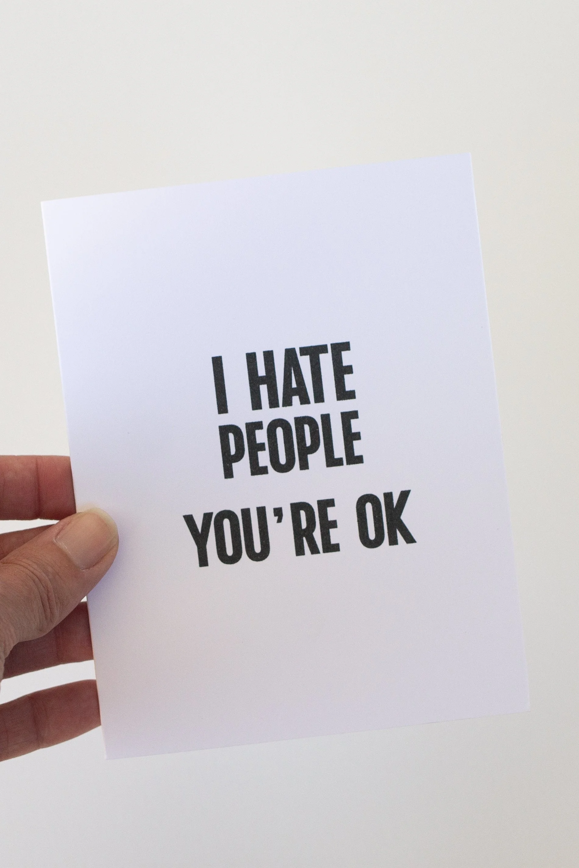 The front of this white card is great when you want to tell those closest to you how much they matter.