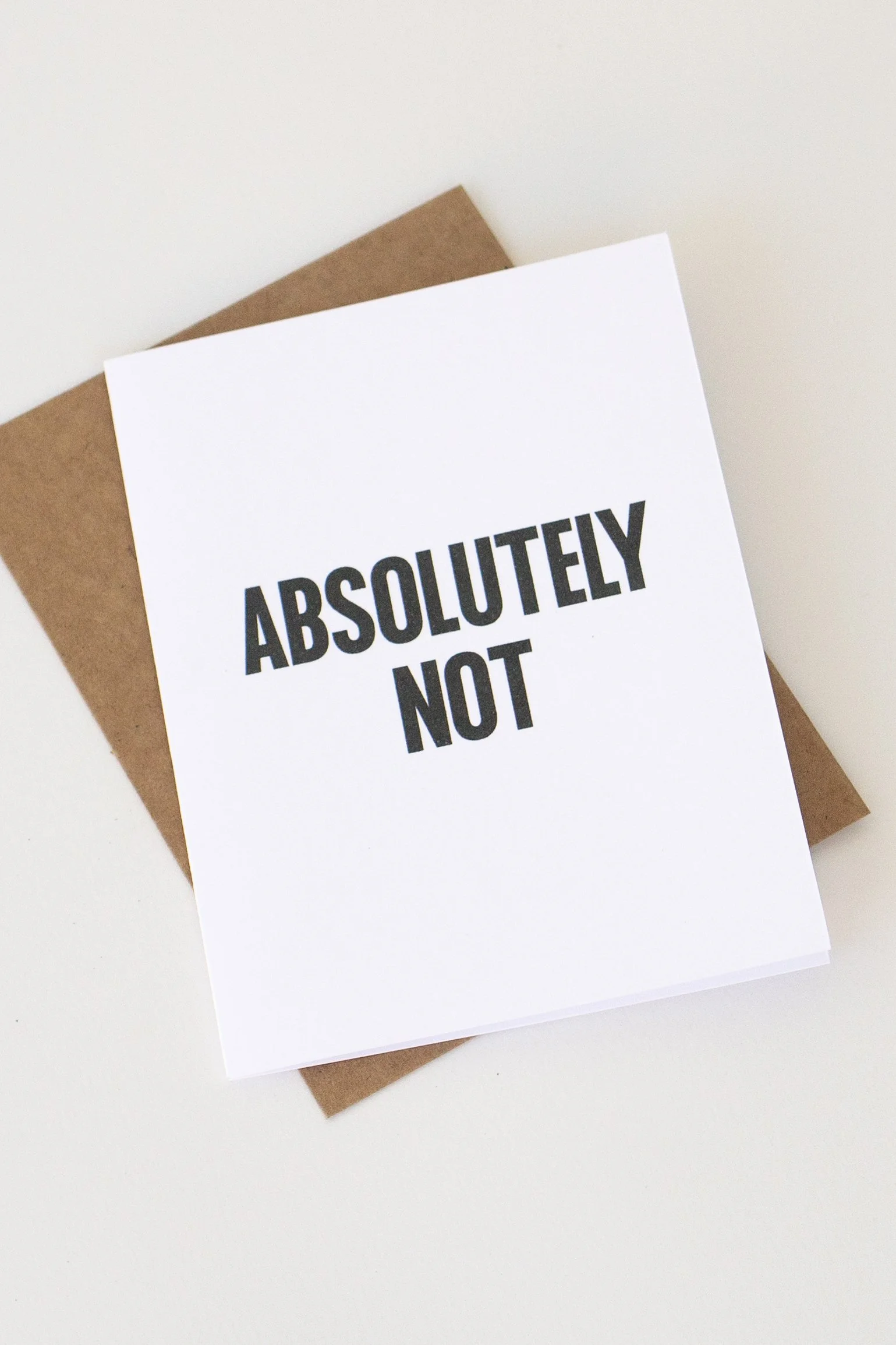 Use this white text card for a polite decline. Just kidding—this is not polite.