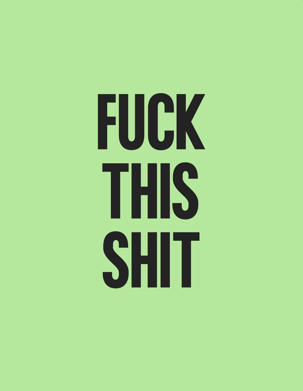 Fuck This Shit – Funny Unfiltered Note Card | Workplace Humor