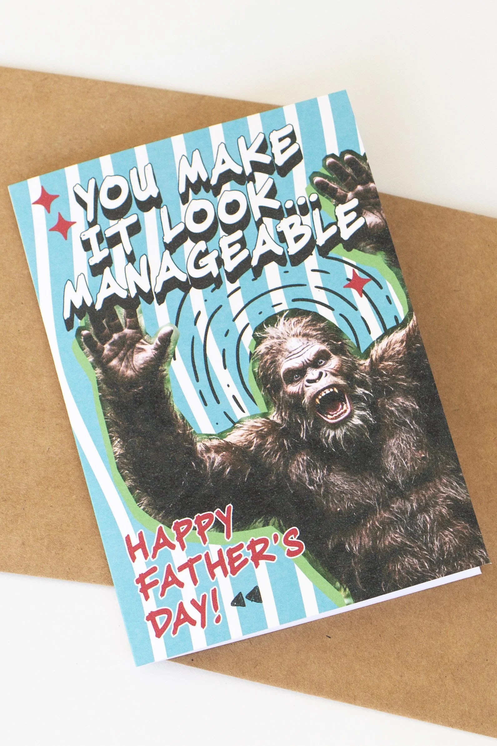 Funny Sasquach Bigfoot Father's Day Card