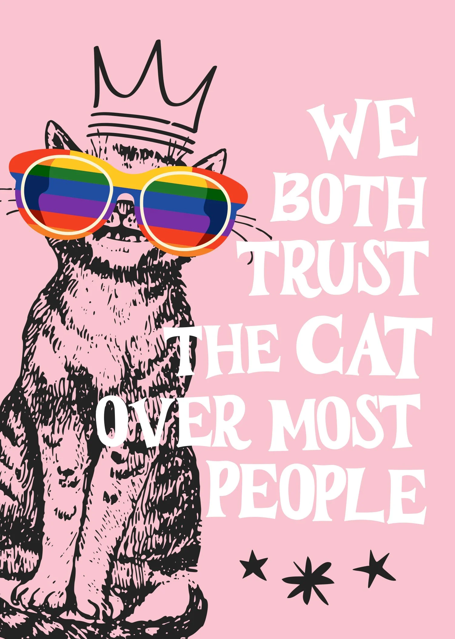 Cat Over People - 6pk