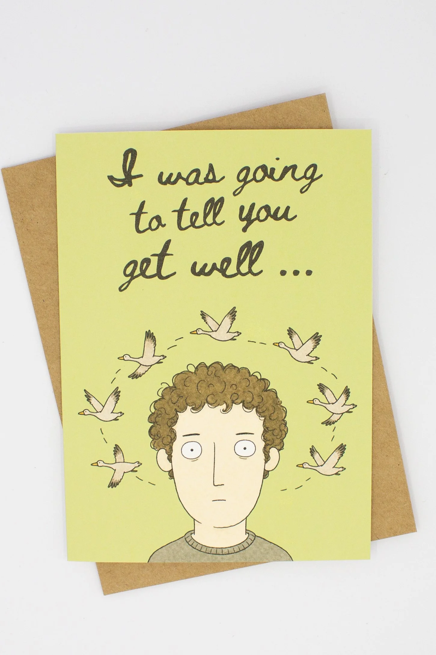funny mental health greeting card offers a refreshingly honest take on anxiety