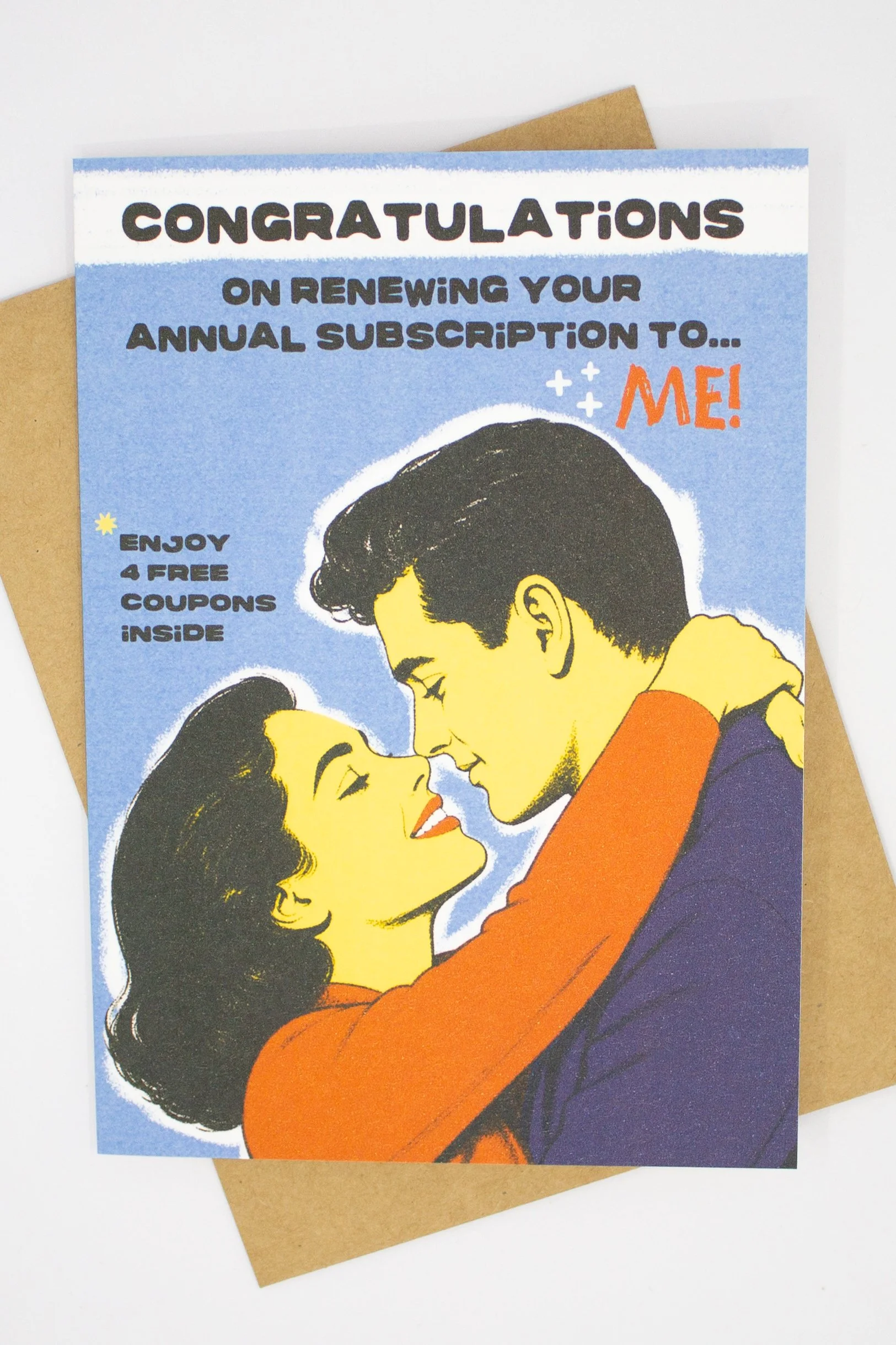 Funny Anniversary Card for Husband with Sarcastic Marriage Coupons