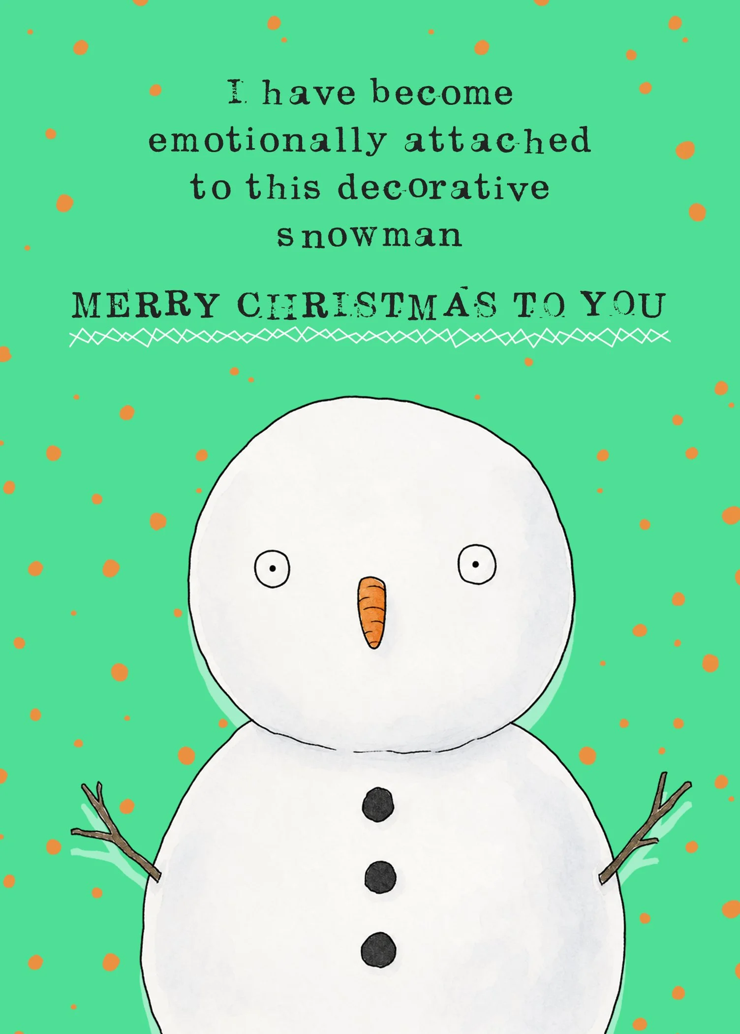 Decorative Snowman - 6pk