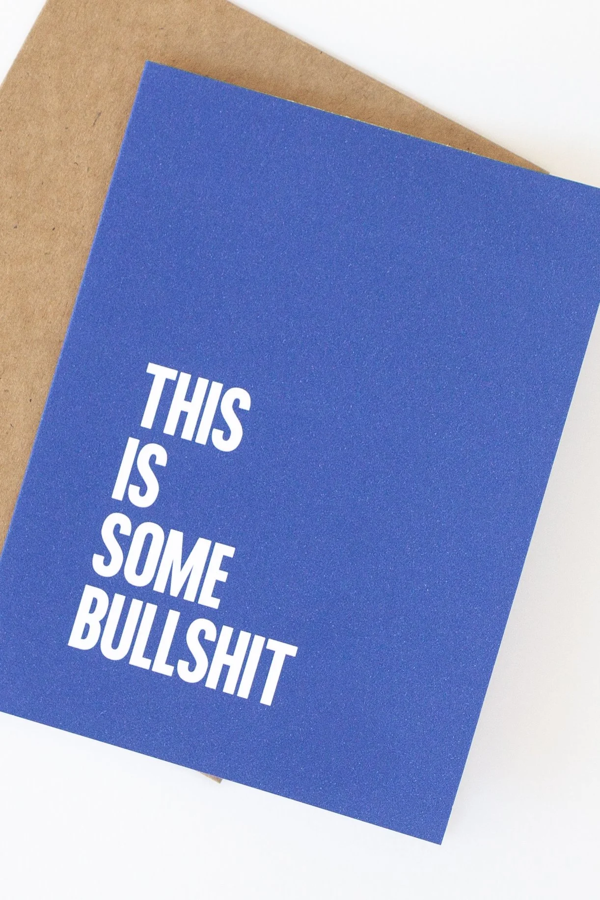 This sapphire blue card is great for those life isn’t fair moments. These four words will sum up how you really feel.