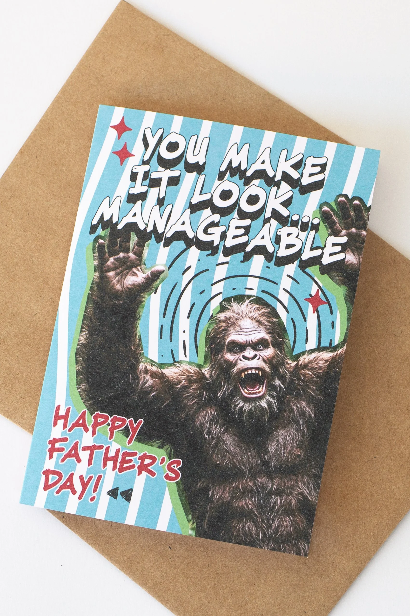 Funny Sasquach Bigfoot Father's Day Card