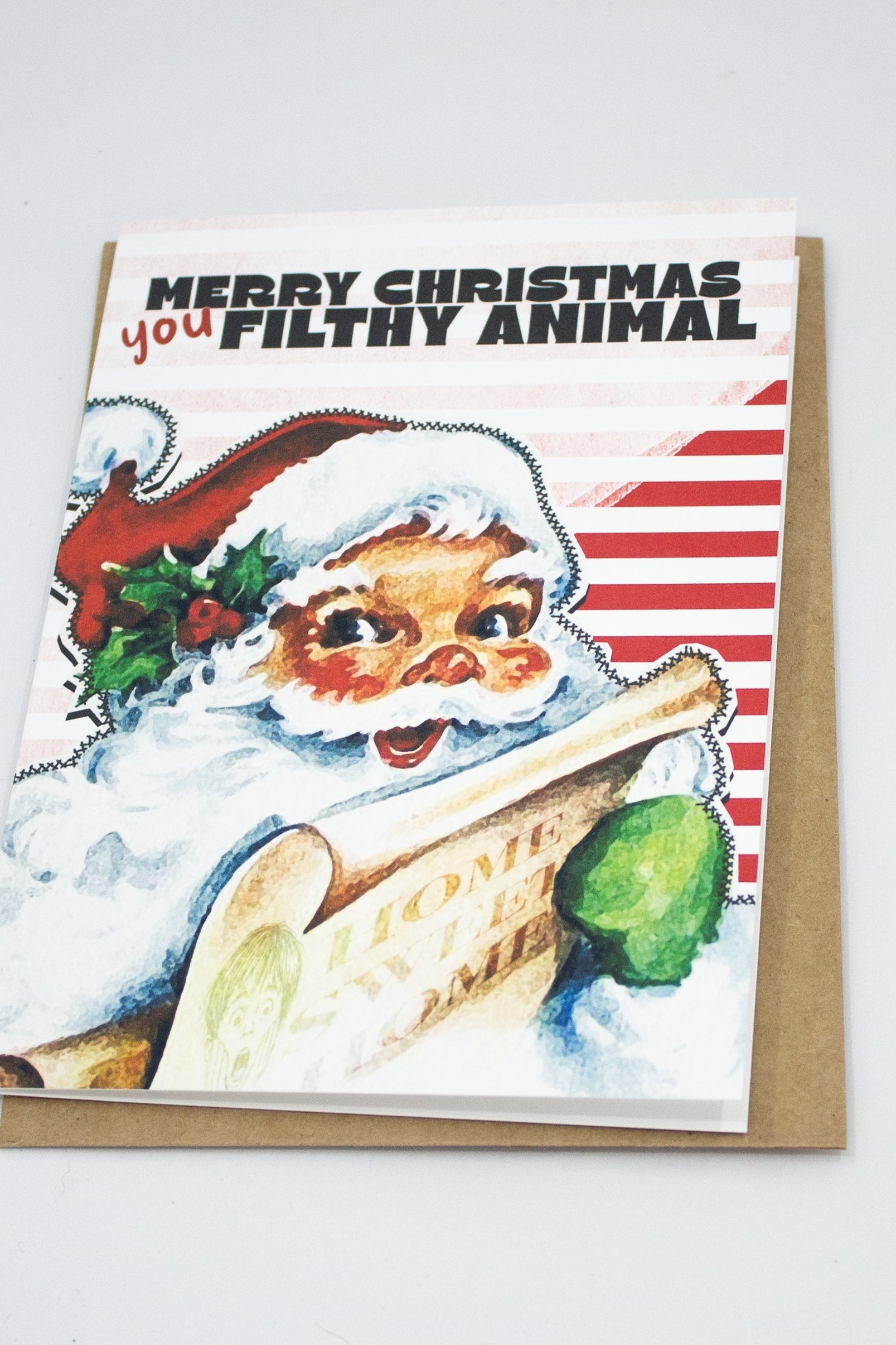 Merry Christmas You Filthy Animal Card | Funny Home Alone Christmas Card