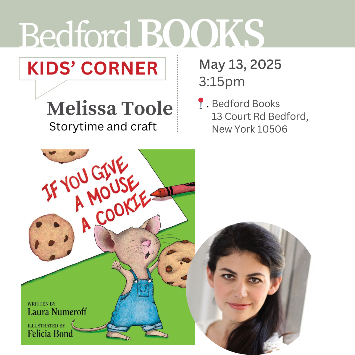 Bedford Books: Storytime & Craft with Melissa Toole