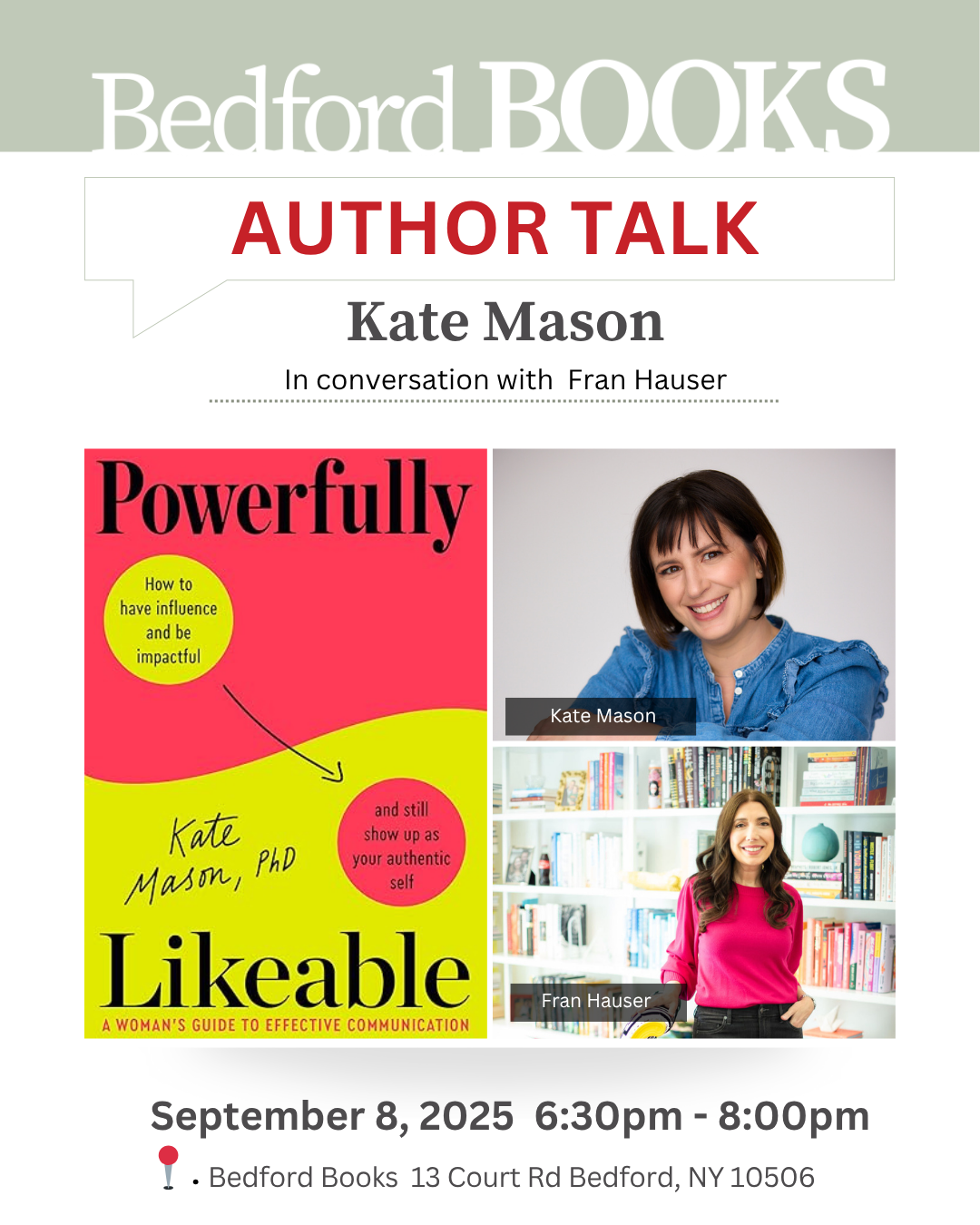 Bedford Books: Author Talk