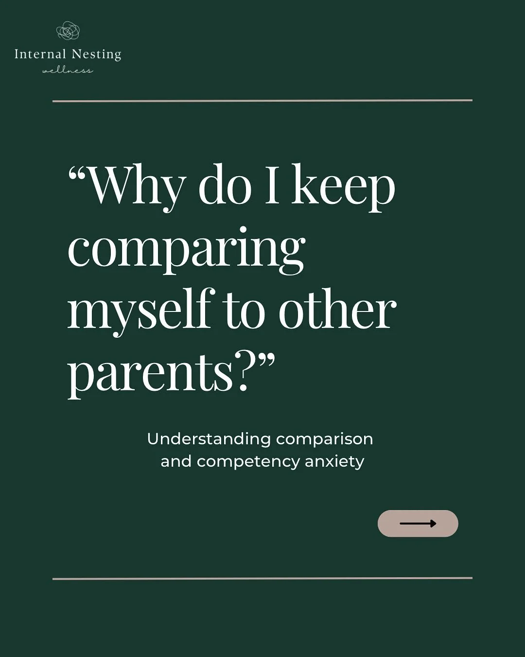 &ldquo;Why do I keep comparing myself to other parents?&rdquo;

It&rsquo;s so easy to fall into the comparison trap during pregnancy or postpartum. You scroll, you listen, you look around, and suddenly it feels like everyone else is coping better, bo