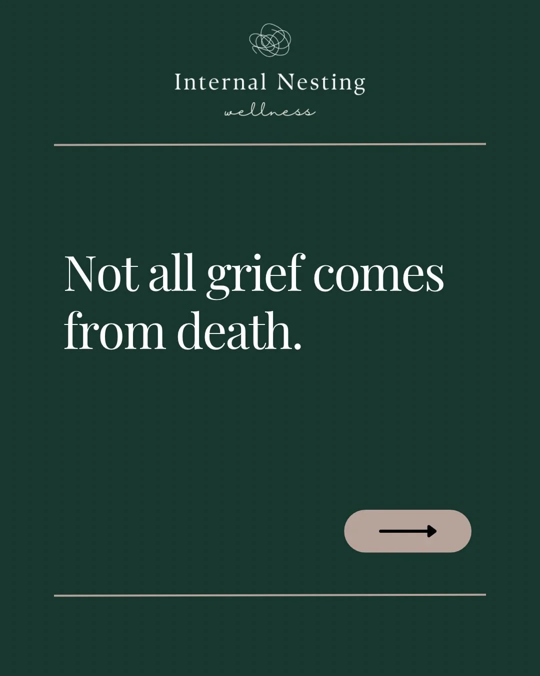 We often think grief only belongs to death, but grief can emerge anytime something meaningful changes, ends, or is lost.

Many people also carry secondary losses, the ripple effects that come after the initial loss.

This kind of grief is often invis