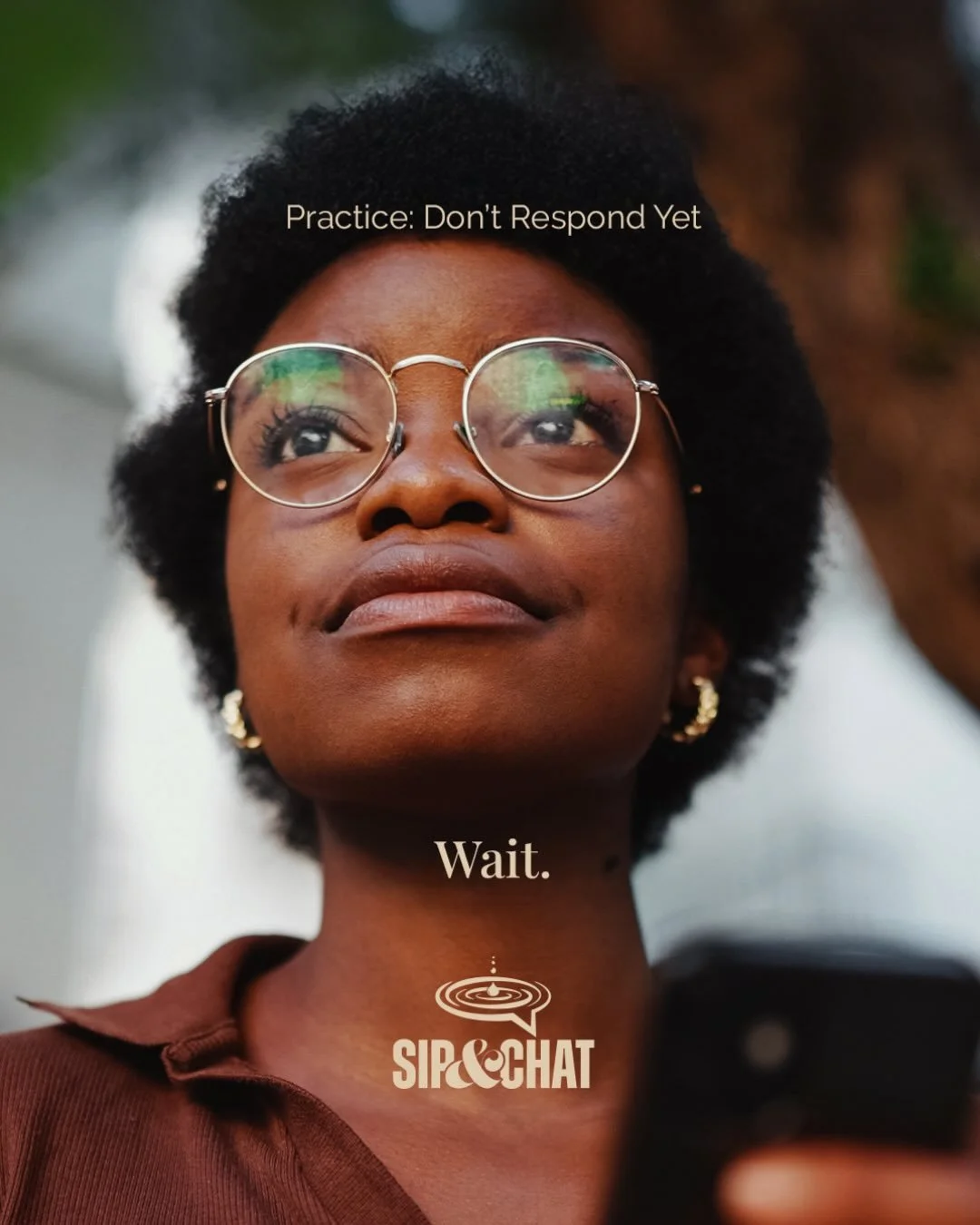 Pause before you react.
Because in that pause&hellip;
you get your clarity back, your power back, yourself back 💚
&mdash;&mdash;
#sipandchat #pause #care #clarity #relax