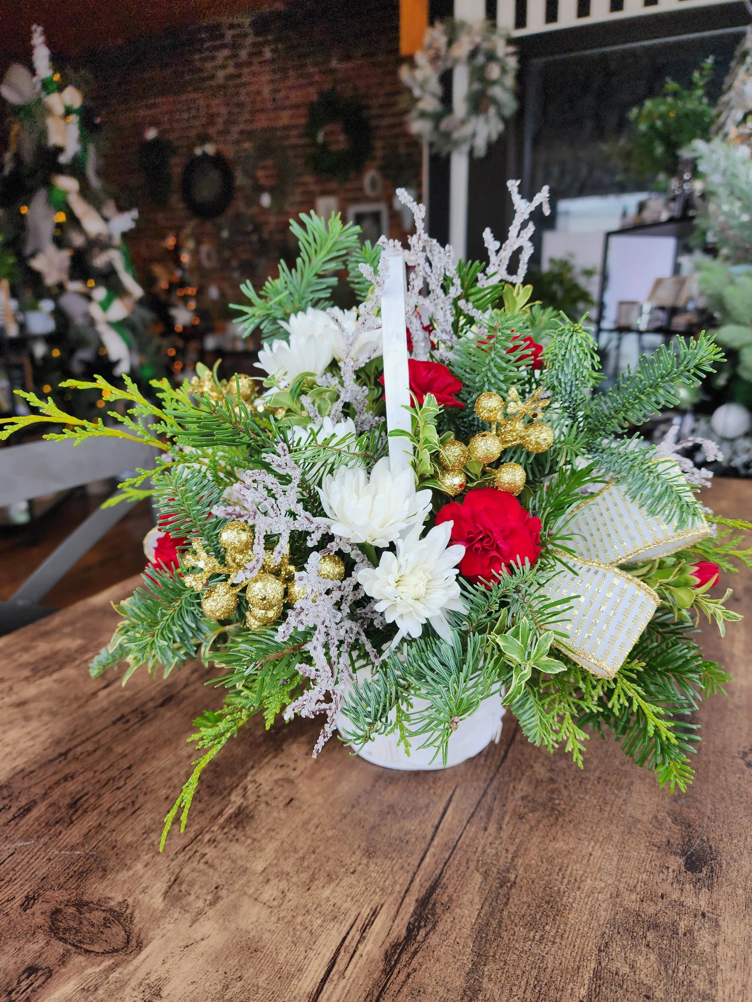 Designers Choice Holiday Floral Arrangement - Small / Medium