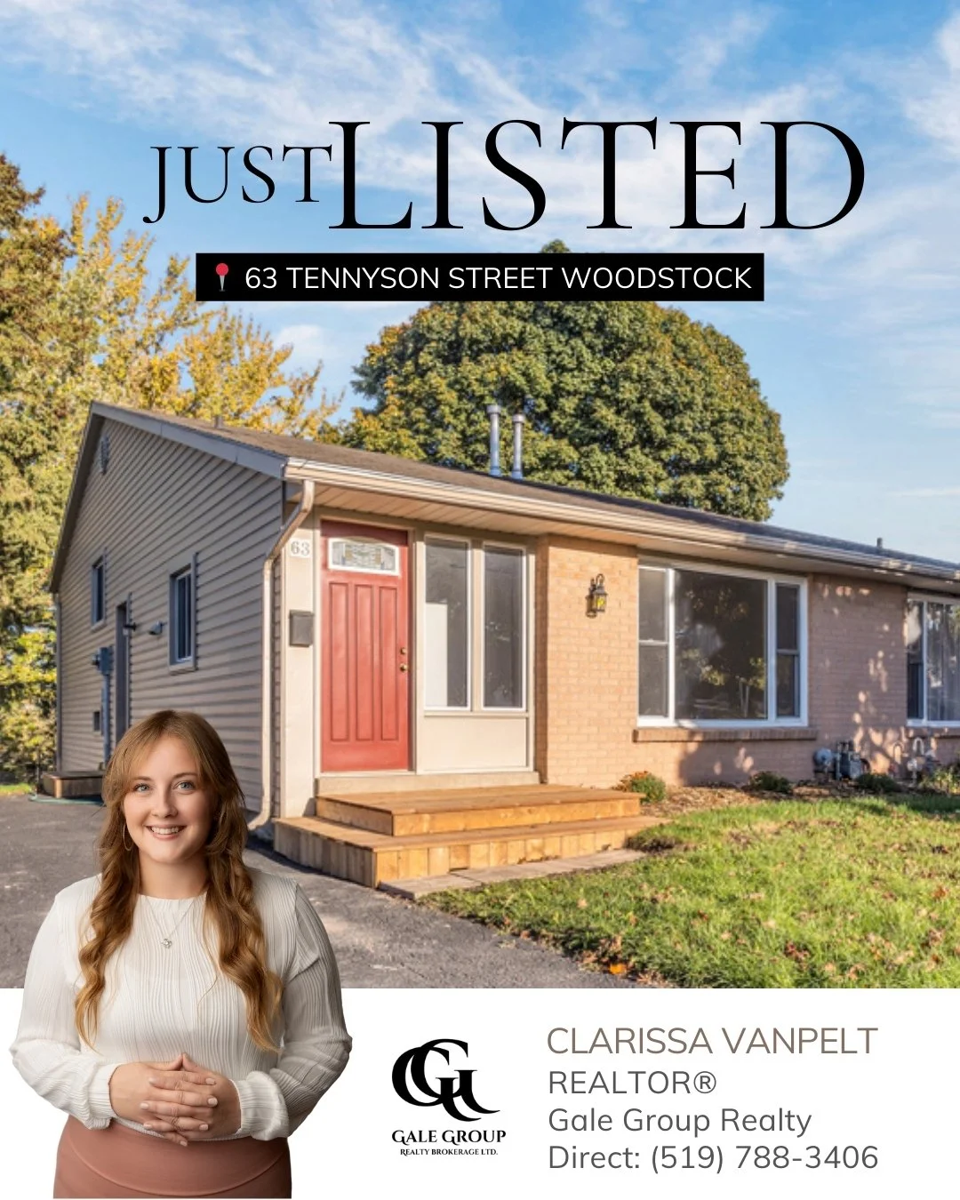 JUST LISTED 📍63 Tennyson Street, Woodstock
$494,500

Calling all first-time home buyers &mdash; this charming 3-level back split is a wonderful place to begin your homeownership journey. Offering 3 bedrooms, 1 bathroom, and a bright, functional layo