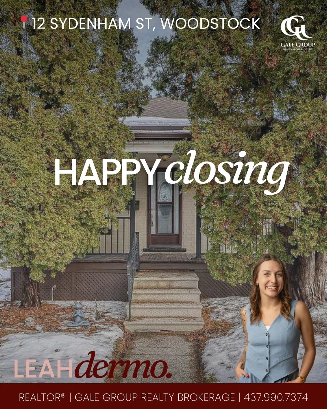 CLOSING DAY 📍12 Sydenham Street, Woodstock

We are so happy for Leah&rsquo;s buyers as they take possession of their new home. It was a pleasure to see Leah guide them through the process and help make this purchase come together. Wishing them all t