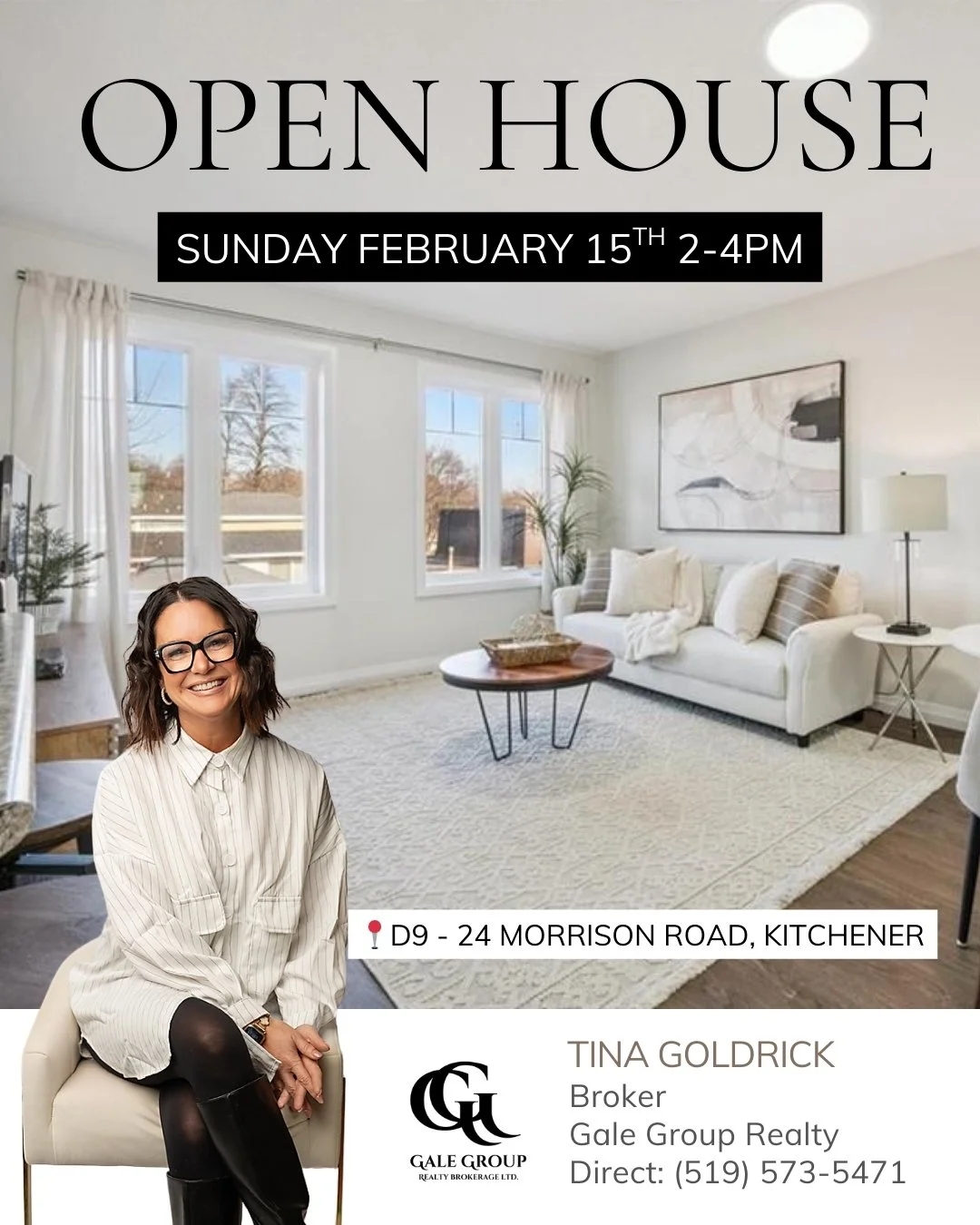 OPEN HOUSE 📍D9 &ndash; 24 Morrison Road, Kitchener
Sunday, February 15 | 2&ndash;4 PM
$450,000

This turnkey multi-level townhome offers the perfect blend of flexibility and modern comfort in a prime Kitchener location. Featuring two bedrooms, two b