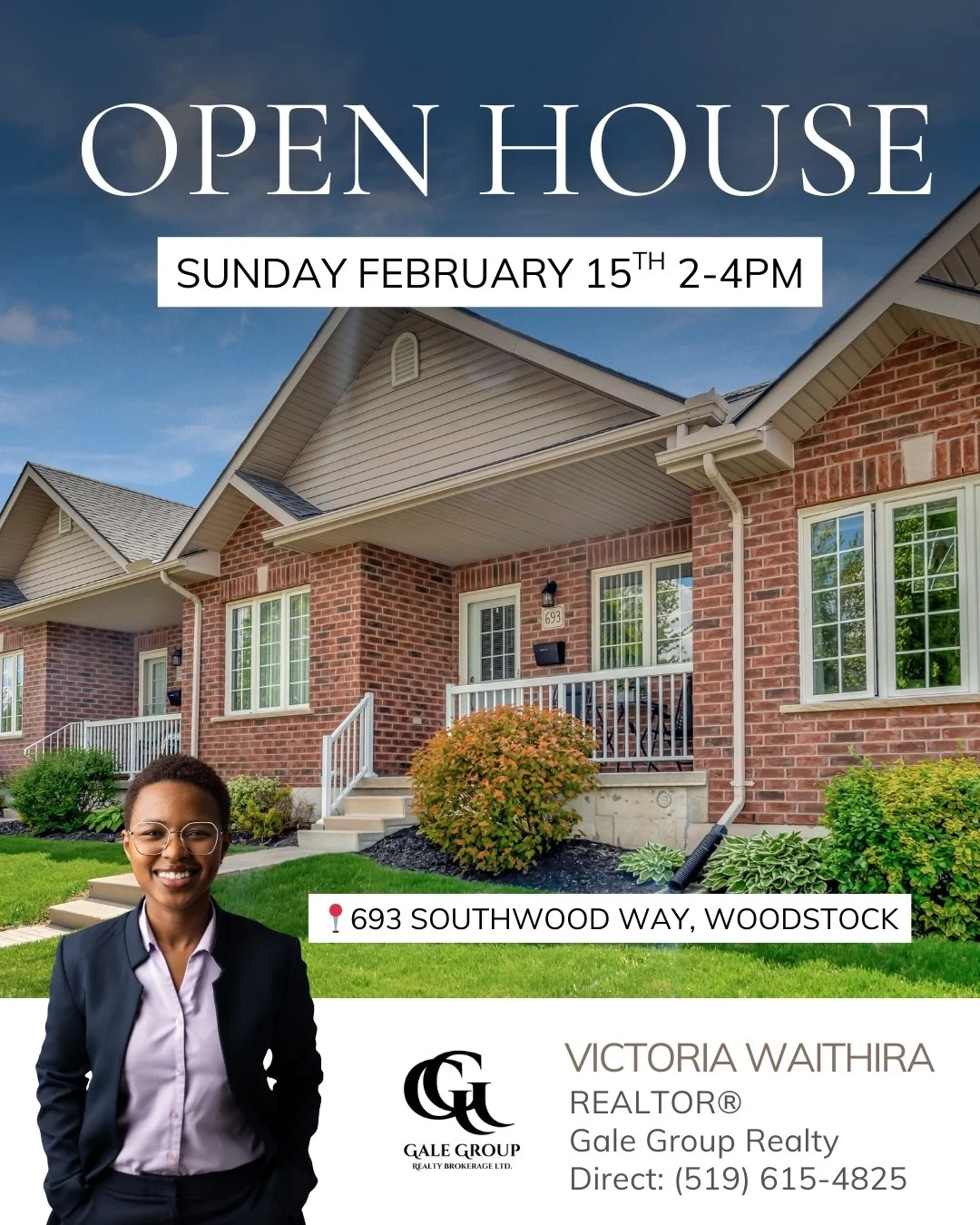 OPEN HOUSE 📍693 Southwood Way, Woodstock
Sunday, February 15 | 2&ndash;4 PM
$465,000

Spacious, stylish, and incredibly rare &mdash; this south Woodstock condo features a sought-after double car garage and a fully finished lower level.

Offering 1+2
