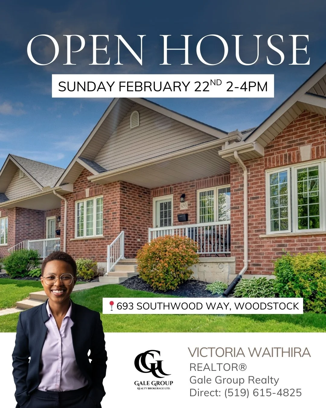 OPEN HOUSE 📍693 Southwood Way, Woodstock
Sunday, February 22 | 2&ndash;4 PM
$465,000

Spacious, stylish, and incredibly rare &mdash; this south Woodstock condo features a sought-after double car garage and a fully finished lower level designed for f