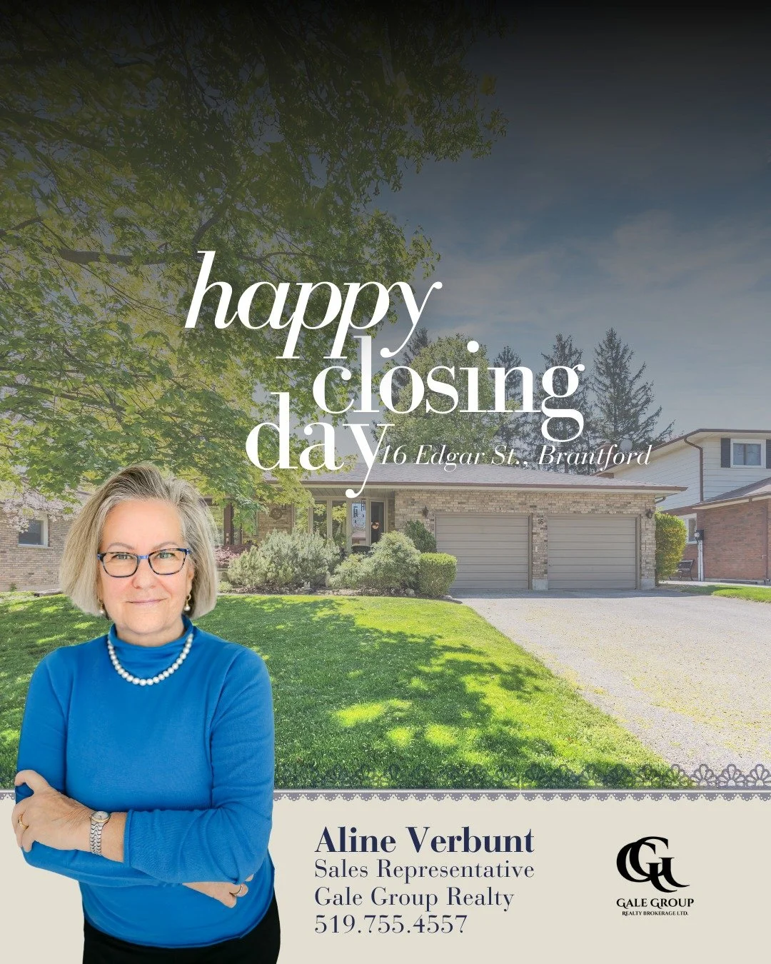 CLOSING DAY 📍16 Edgar Street, Brantford

Congratulations to Aline&rsquo;s sellers on a successful closing day! It&rsquo;s always special to help clients reach this milestone and move forward into their next chapter.

Thank you for trusting Aline to 