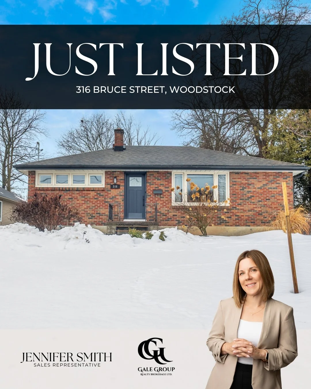 JUST LISTED 📍316 Bruce Street, Woodstock
$579,900

Welcome to 316 Bruce Street &mdash; a fantastic bungalow opportunity for first-time buyers or those looking to downsize without compromise. Tucked away on a quiet street in a great neighbourhood, th
