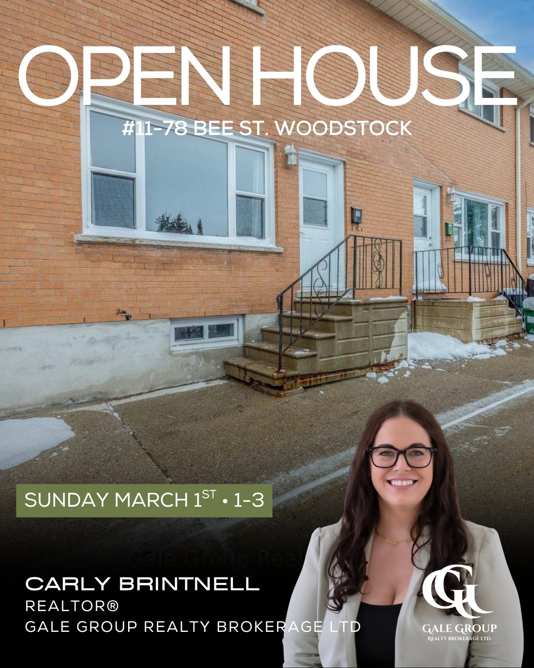 OPEN HOUSE 📍11-78 BEE STREET, Woodstock
Sunday, March 1 | 1&ndash;3 PM
$349,999

Welcome to this beautifully updated townhome in a small, well-maintained condo community. Ideal for buyers looking for turnkey living, this home features professionally
