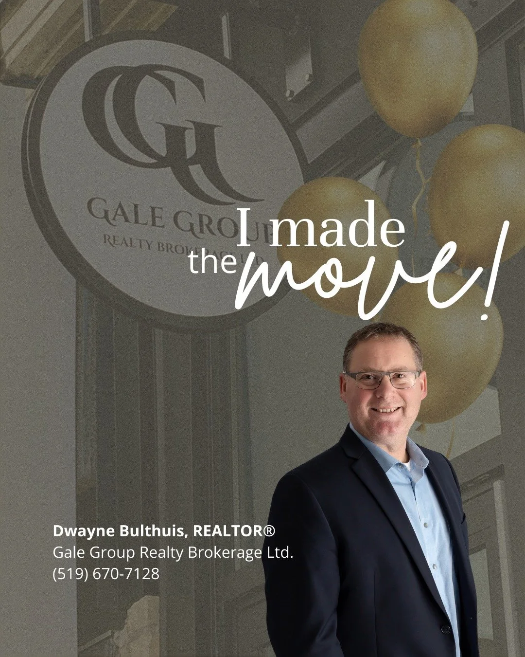 Please join us in welcoming Dwayne Bulthuis to Gale Group Realty Brokerage Ltd.

With more than 20 years of experience in education as a teacher and principal, Dwayne brings a strong foundation of service, leadership, and guidance to his real estate 