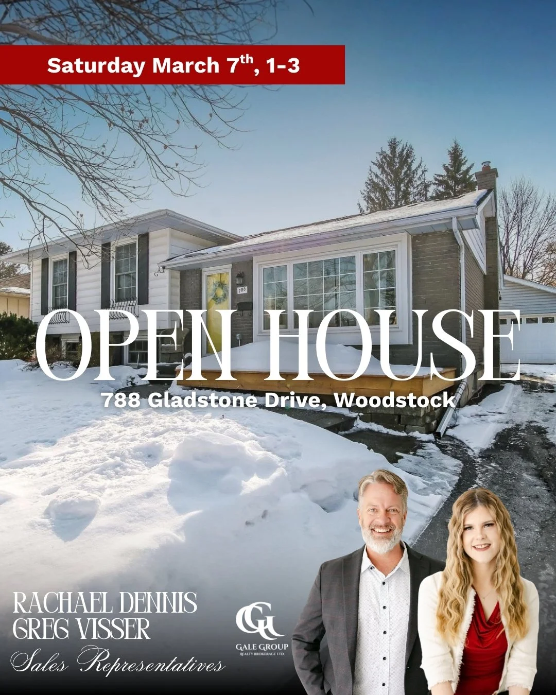 OPEN HOUSE 📍788 GLADSTONE DRIVE, Woodstock
Saturday, March 7 | 1&ndash;3 PM
$739,000

Welcome to 788 Gladstone &mdash; a meticulously maintained 3-bedroom, 4-level side split full of charm and character, tucked away on a quiet cul-de-sac just minute