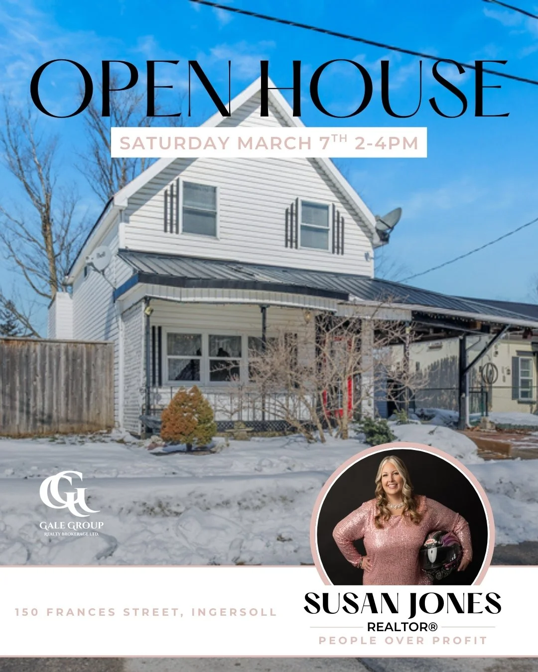 OPEN HOUSE 📍150 FRANCES STREET, Ingersoll
Saturday, March 7 | 2&ndash;4 PM
$399,000

Offered for the first time in decades, this charming 3-bedroom, 2-bath home is a true piece of local history. Lovingly maintained by the same family for many years,