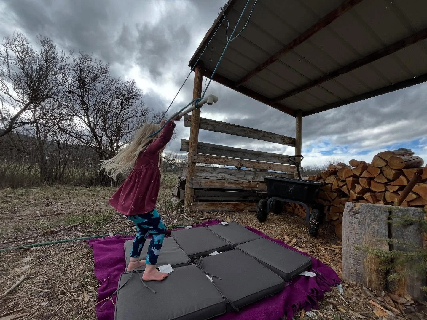 Spring farm jungle gym ✨