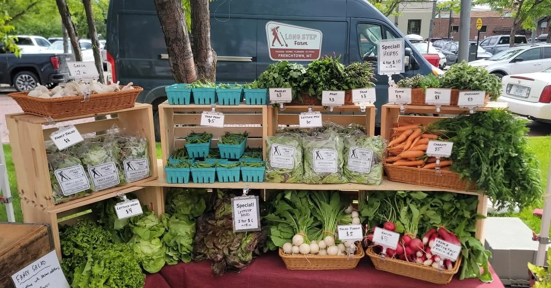 We&rsquo;re all set up @missoulafarmersmarket this evening on the north end of Higgins until 7pm. Come on down for your mid-week veggie fix!