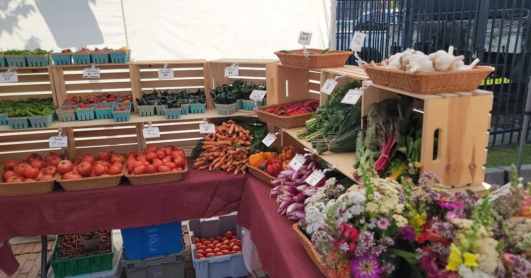 We&rsquo;re all set up @missoulafarmersmarket this evening now until 7pm for your mid-week shopping needs! Peppers, tomatoes, greens, flowers and roots galore. See ya there!
