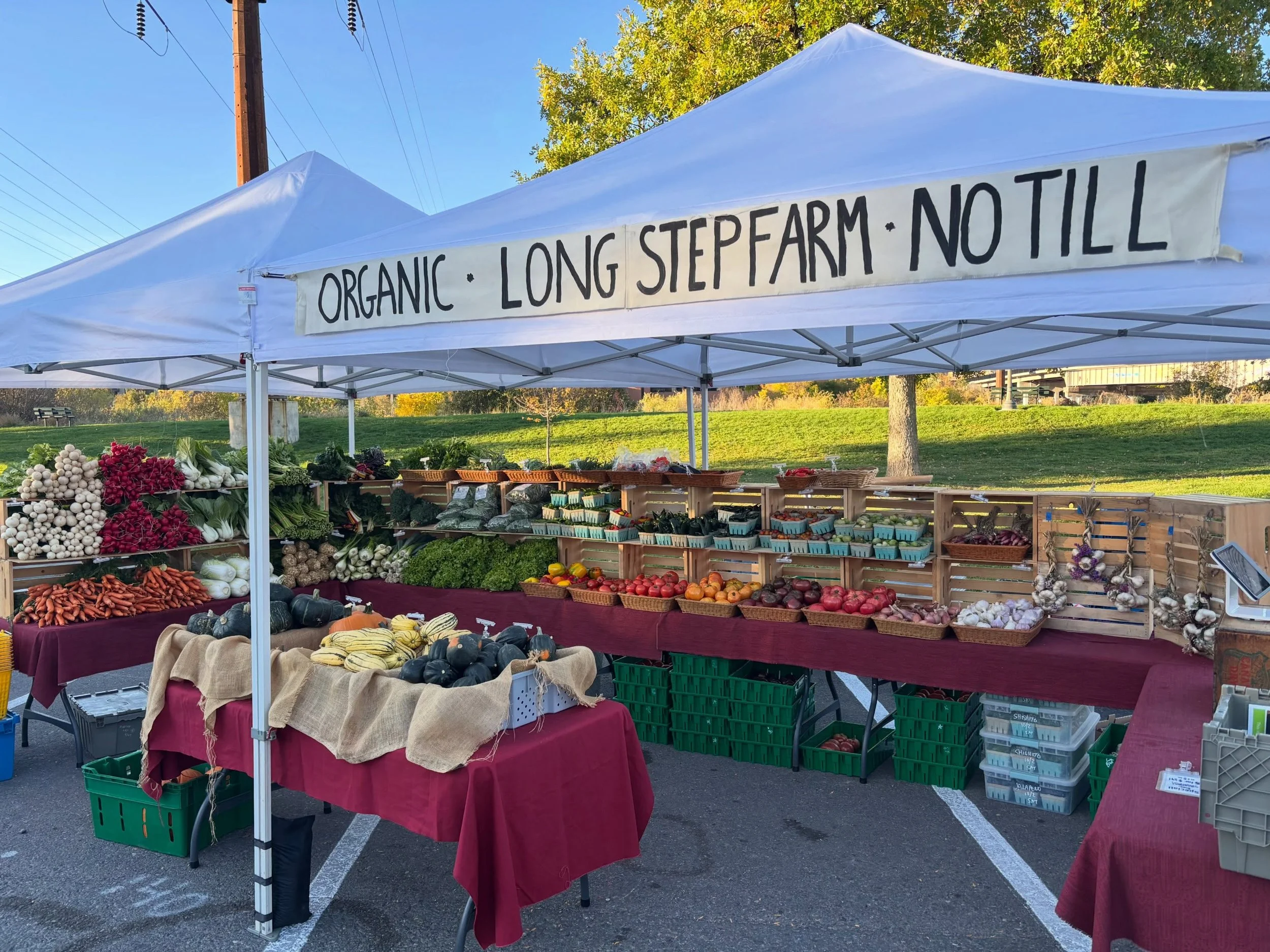 We&rsquo;re here @clarkforkrivermarket on this gorgeous October morning until 1pm! Hope to see you!