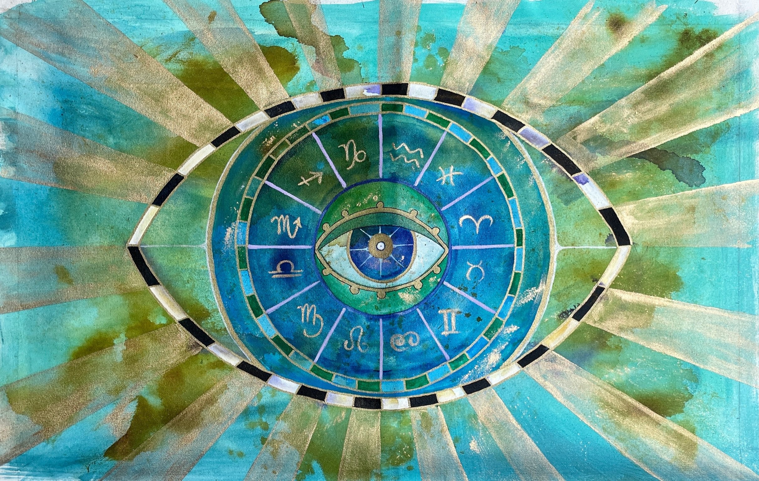 "The Universe in Me"
Ink on Canvas
40 x 62 in