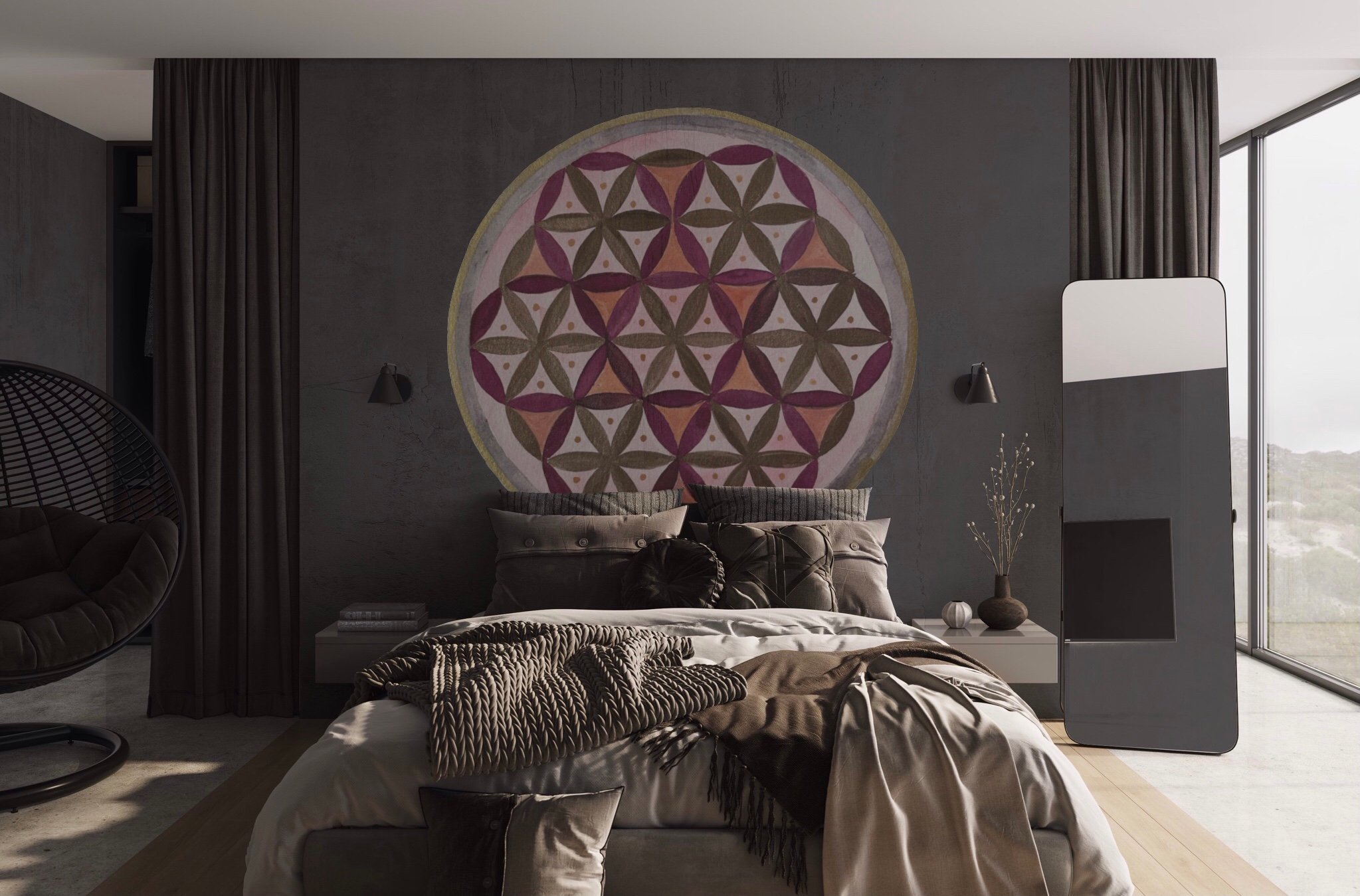 "Flower of Life"
Acrylic on Drywall
8.2 ft dia.
CDMX