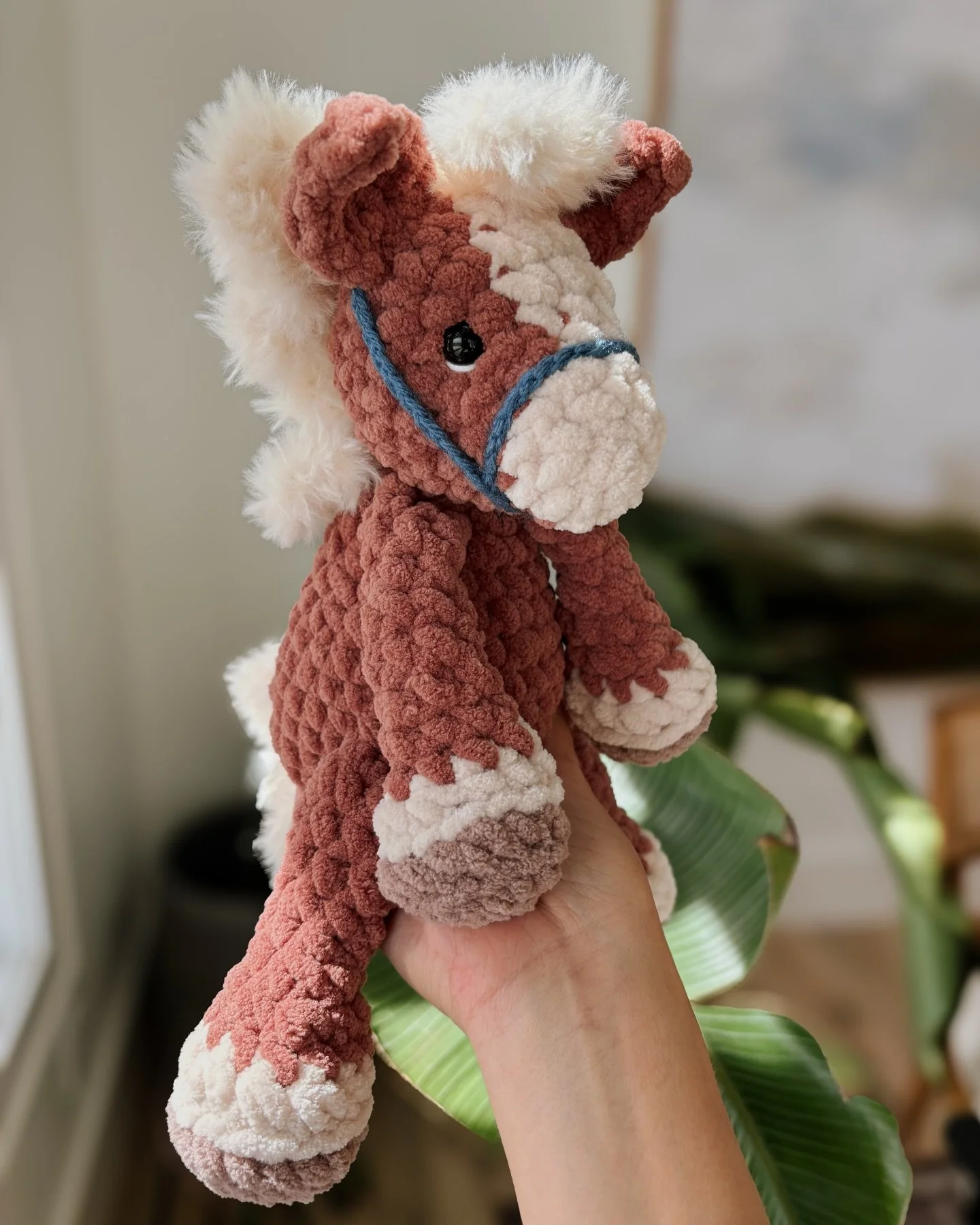 If I could go back and show my younger self all of the fun things we get to create with yarn, she wouldn&rsquo;t believe this is what we do now 🥹

@sprinkleofcrochet 3-in-1 Horse, Unicorn or Donkey Pattern is sooo good. Why you&rsquo;ll love making 