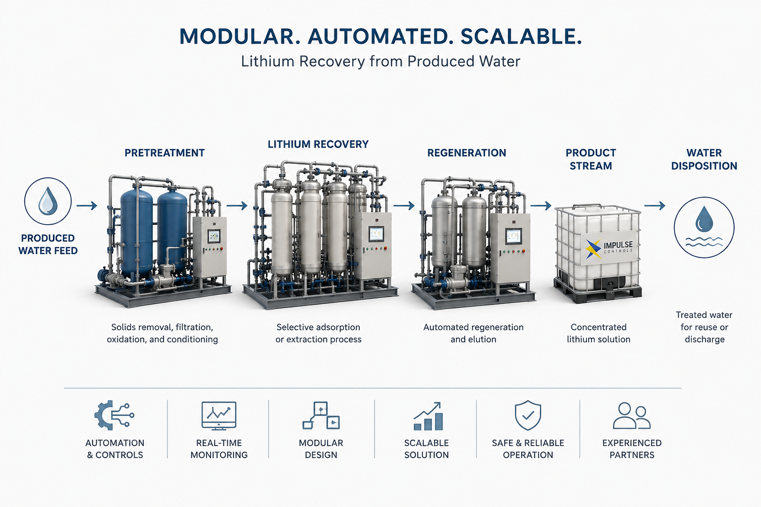 lithium recovery, produced water, industrial water treatment, modular lithium systems