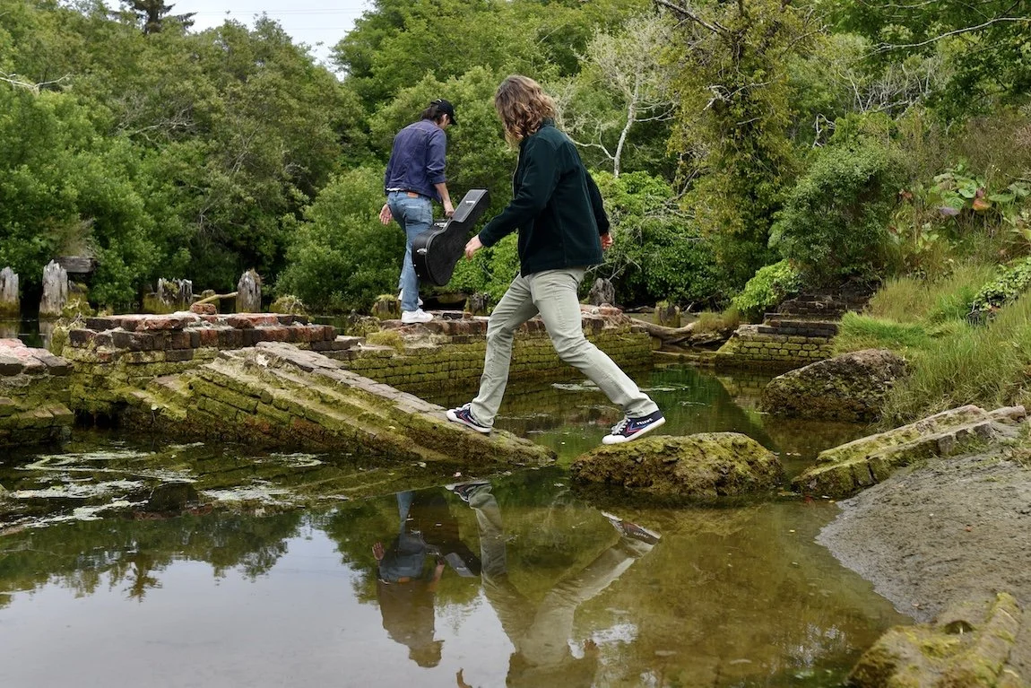 Musicians on Caspar Beach