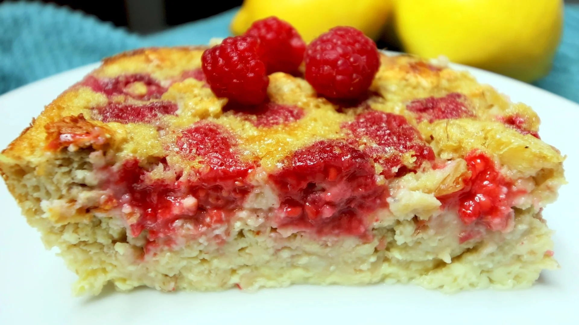 Protein Lemon Raspberry🍋🥣BAKED OATMEAL — AliciaLynn Recipes
