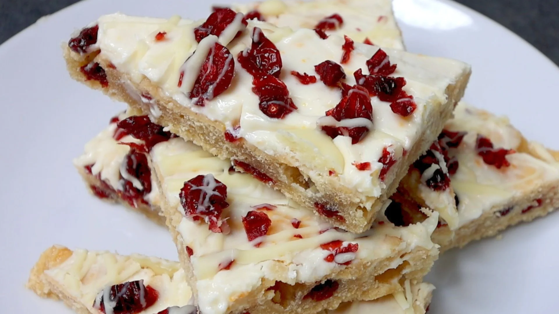 SKINNY Starbucks Copycat Cranberry Bliss Bars