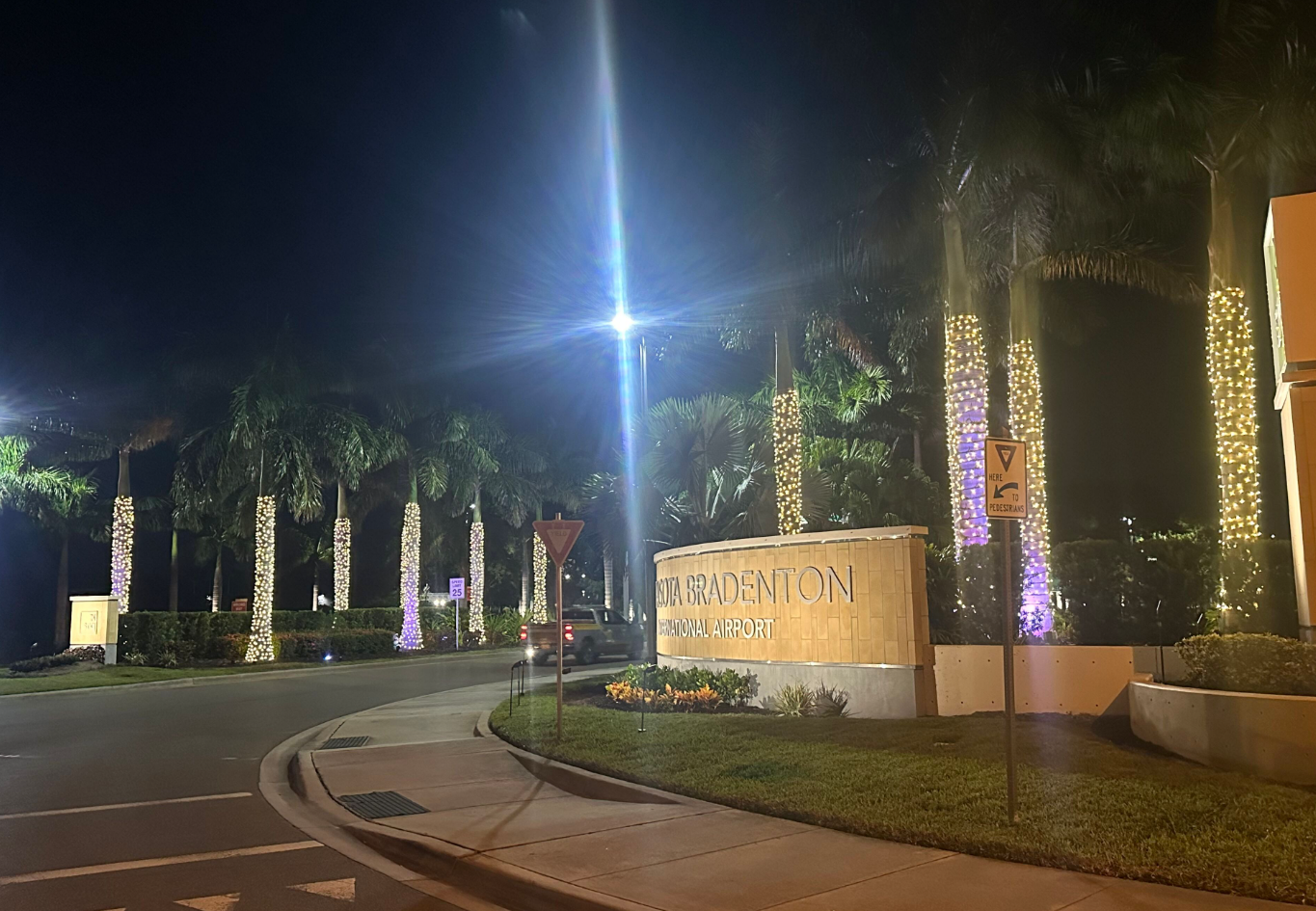 Sarasota Holiday Lighting - Lighting experts in Sarasota Florida  - Roofline, Palm tree and house Lighting