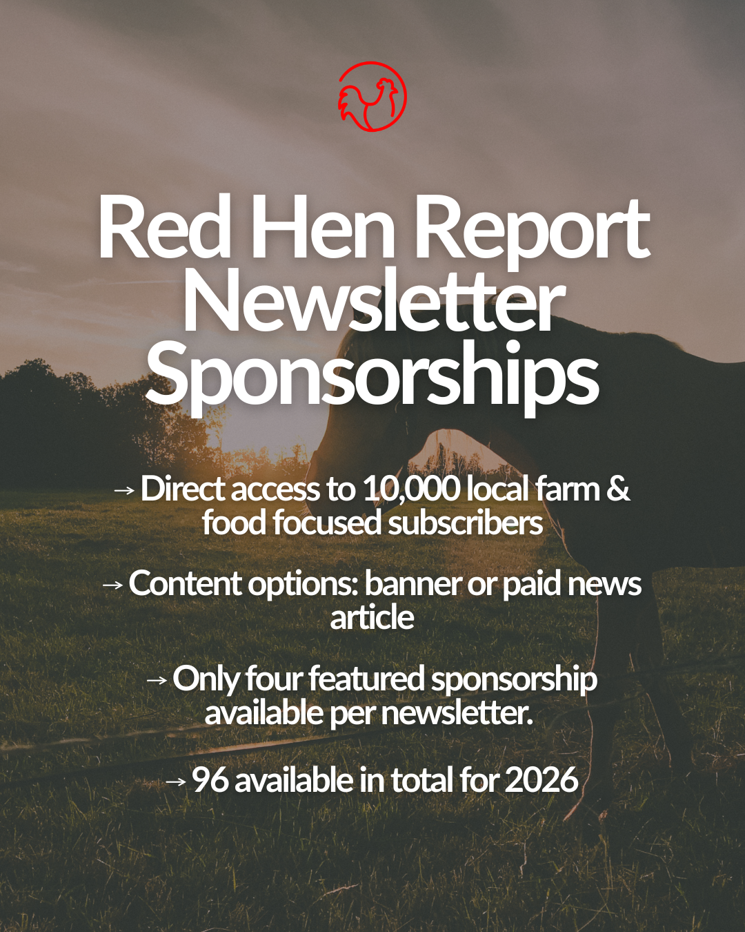Red Hen Report - Newsletter Sponsorship