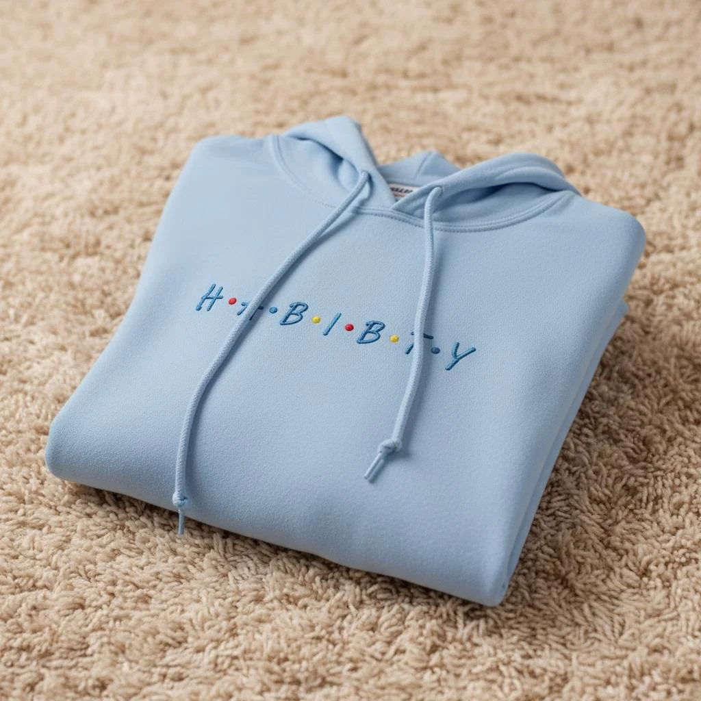 HABIBTY Embroidered 'Friends'-Inspired Hoodie