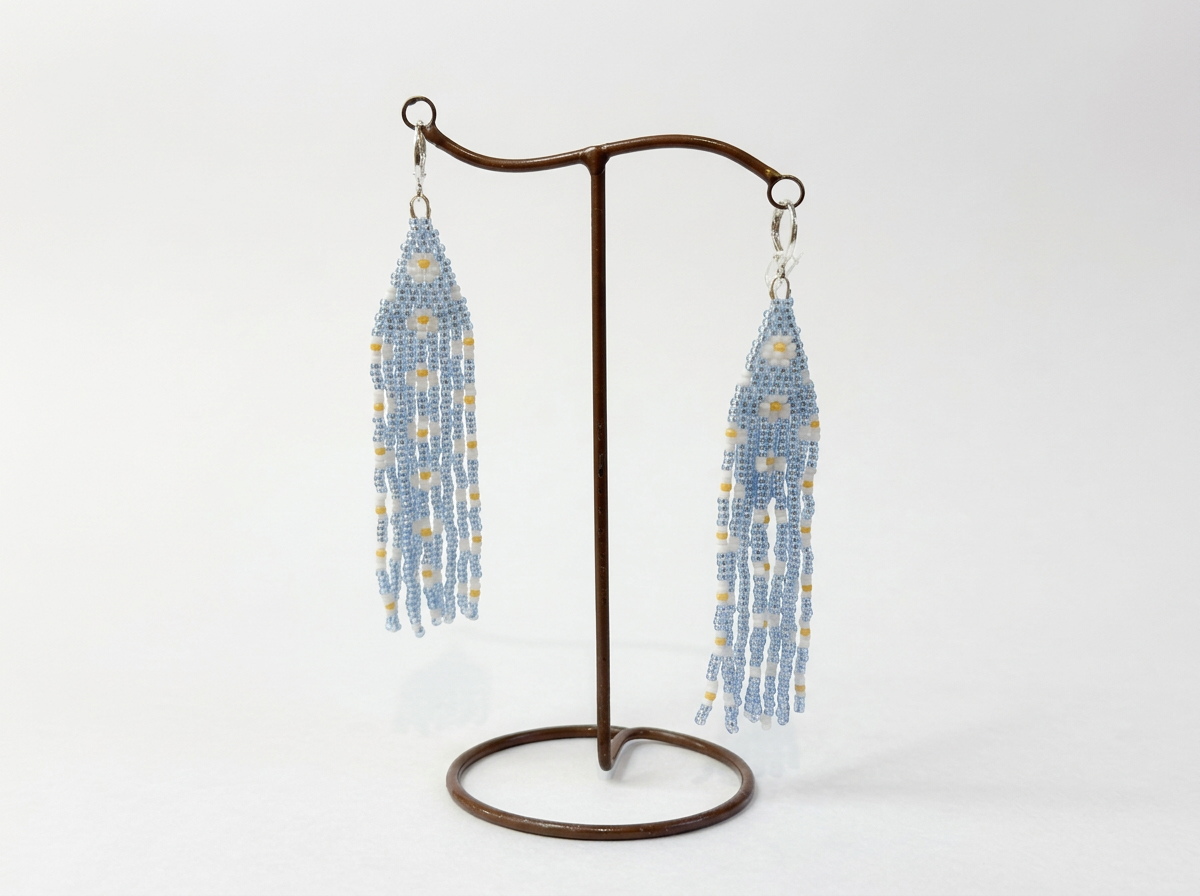 Exquisite Beaded Fringe Earrings