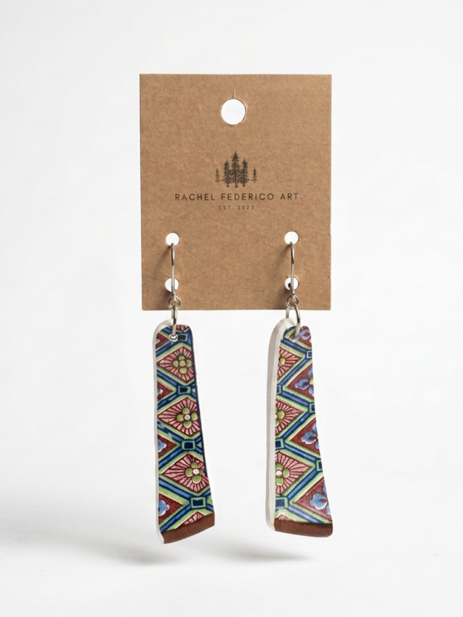 Up-cycled Ceramic Earrings