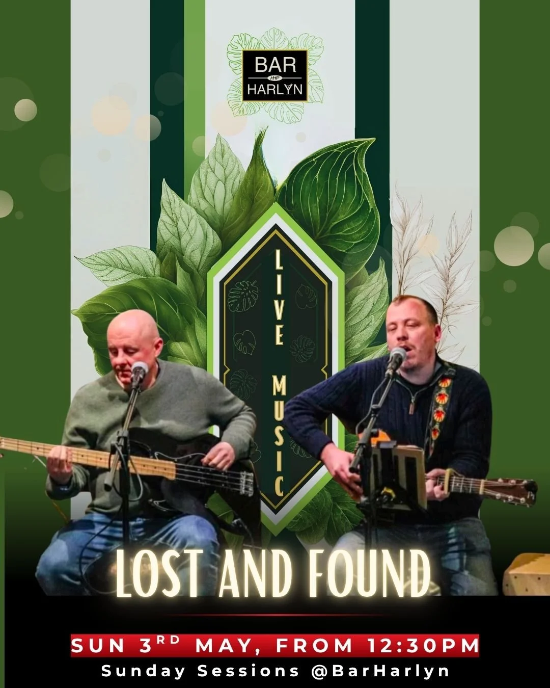 Lost &amp; Found Duo  @lostandfoundacousticduo 12.30pm
