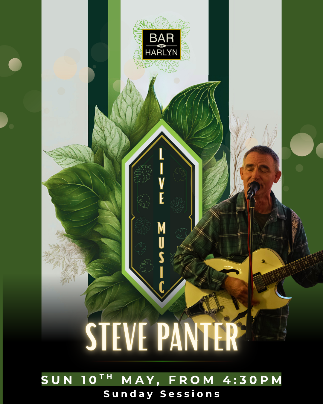 Steve Panter @steve.pantermusic 4.30pm.